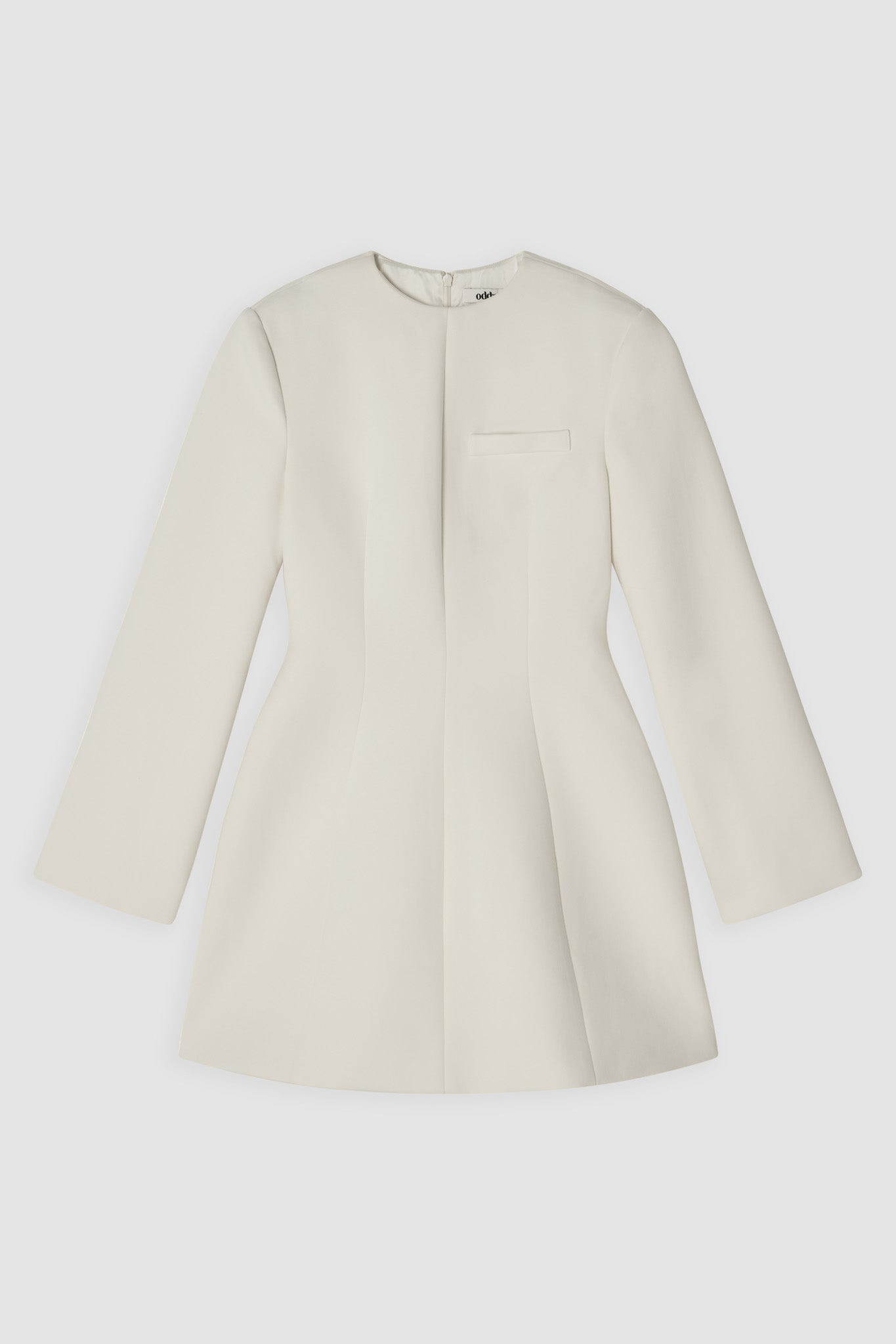 Cotton Mix Long Sleeve Mini Dress