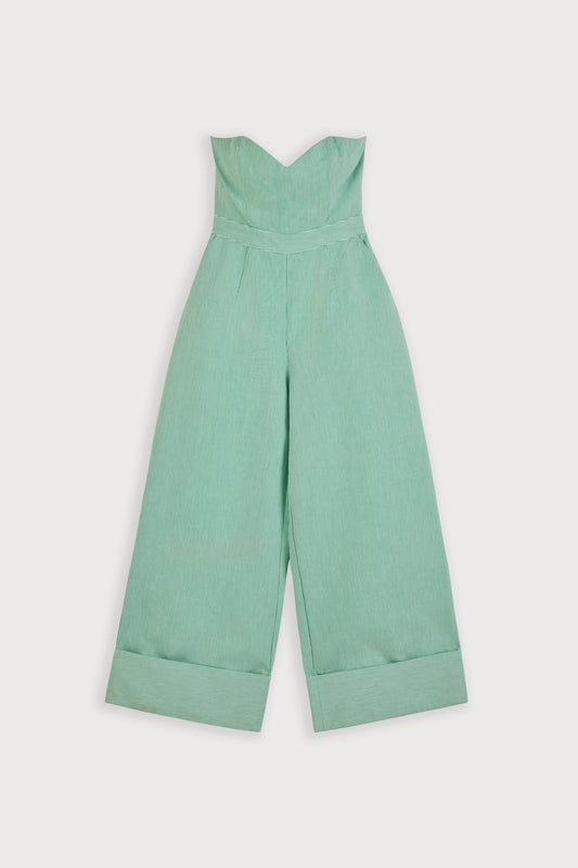 Cotton Pinstripe Jumpsuit