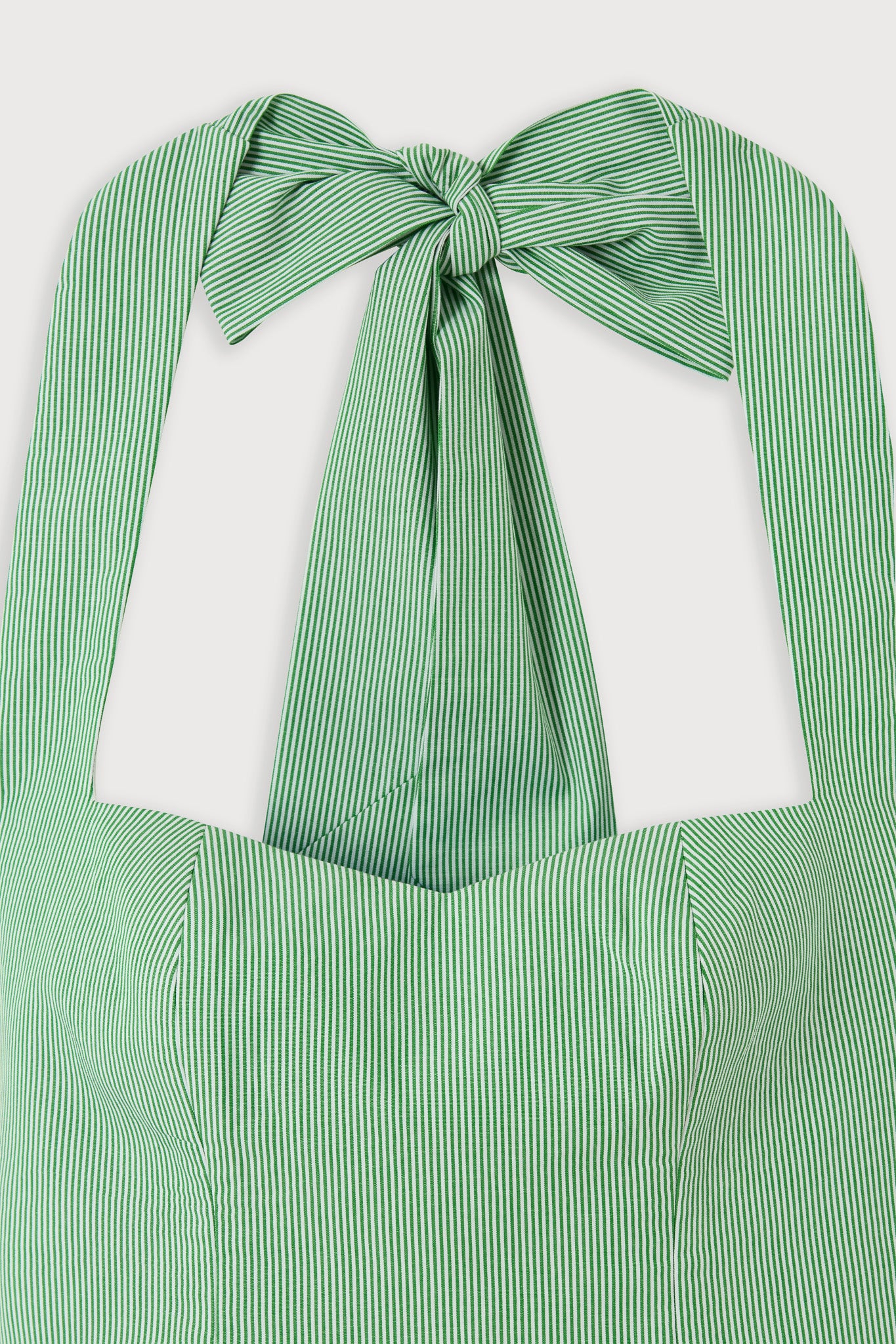 Cotton Pinstripe Mini Dress