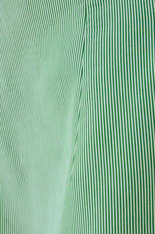 Cotton Pinstripe Mini Dress