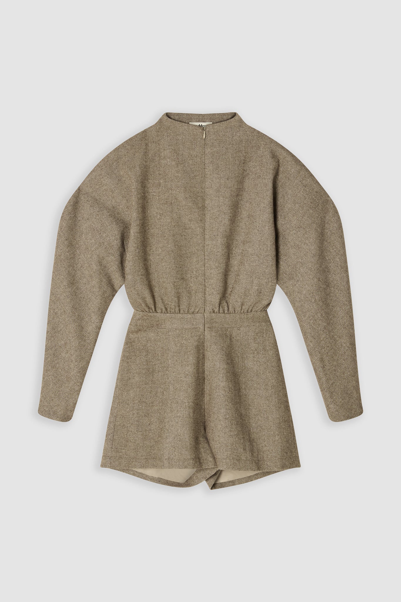 Wool Mix Tweed Playsuit