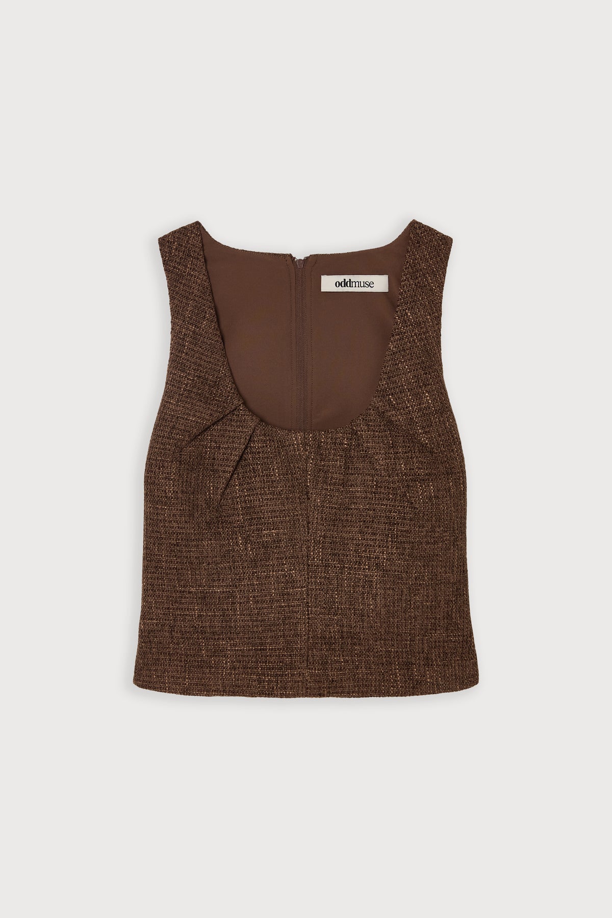 Cotton Mix Tweed Top