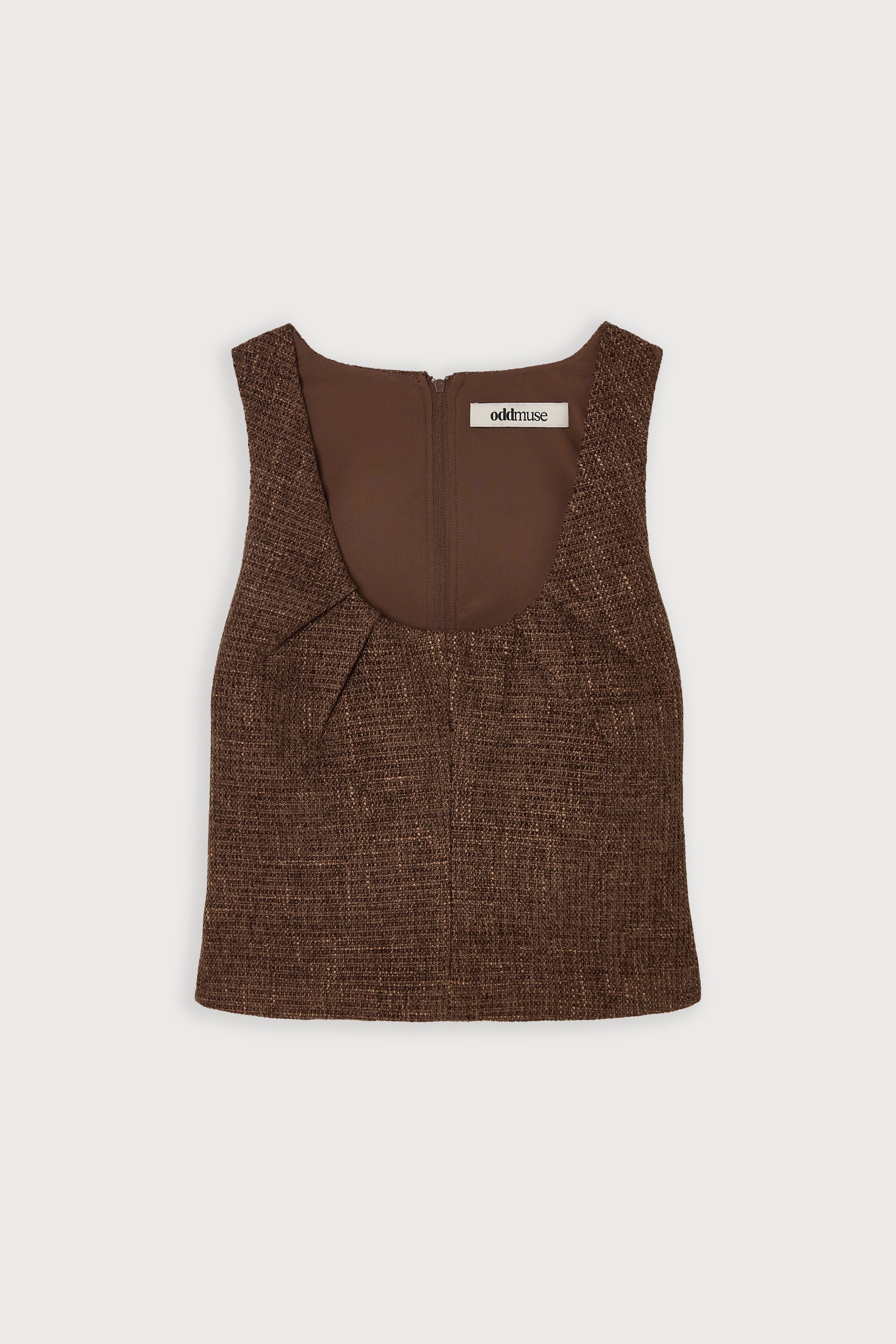 Cotton Mix Tweed Top