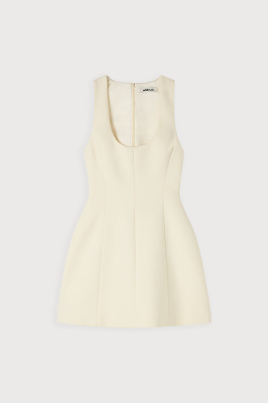 Cotton Mix Volume Mini Dress
