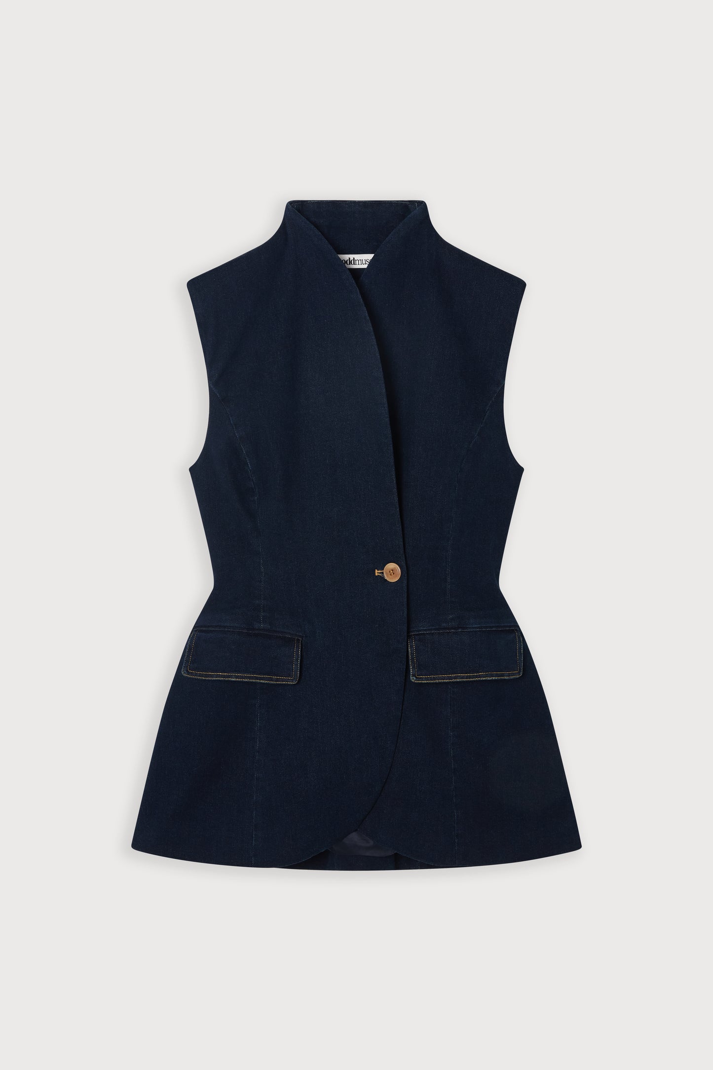 Denim Sleeveless Jacket