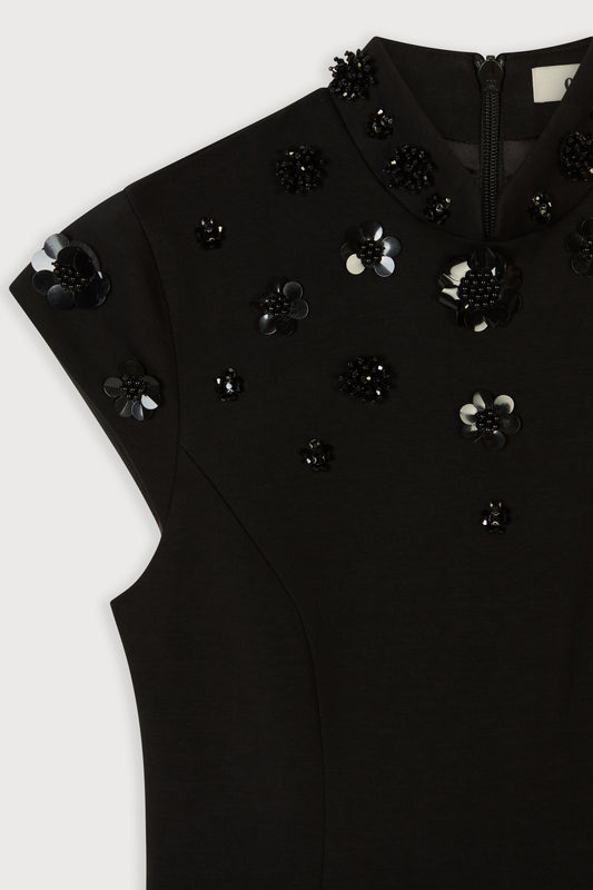 Embellished Appliqué Gown