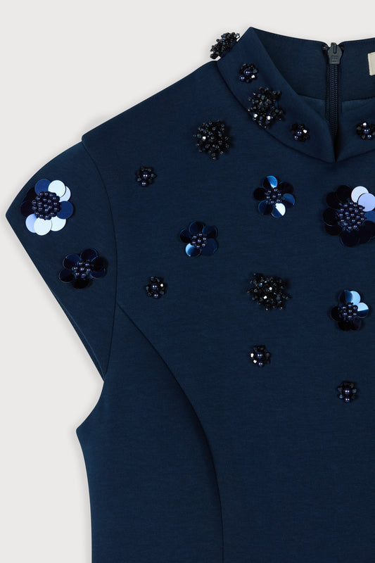 Embellished Appliqué Gown