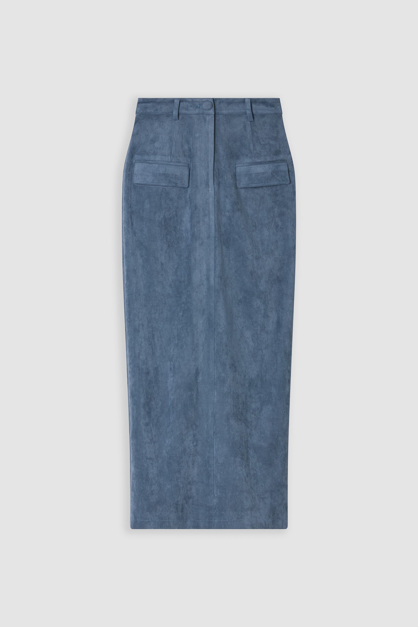 Faux Suede Maxi Skirt
