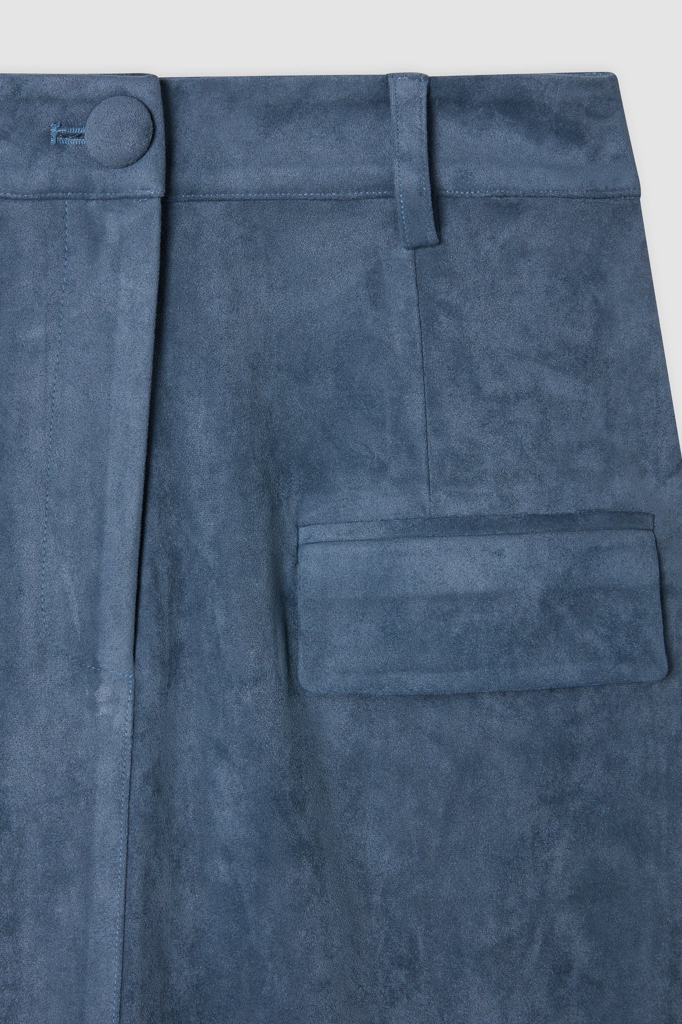 Faux Suede Maxi Skirt