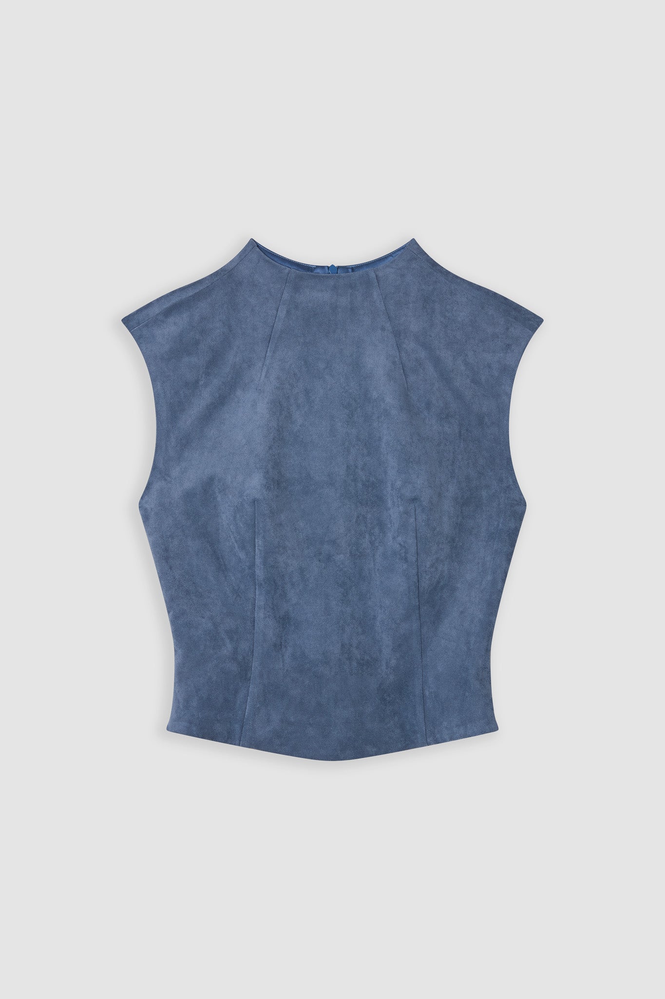 Faux Suede Sleeveless Top