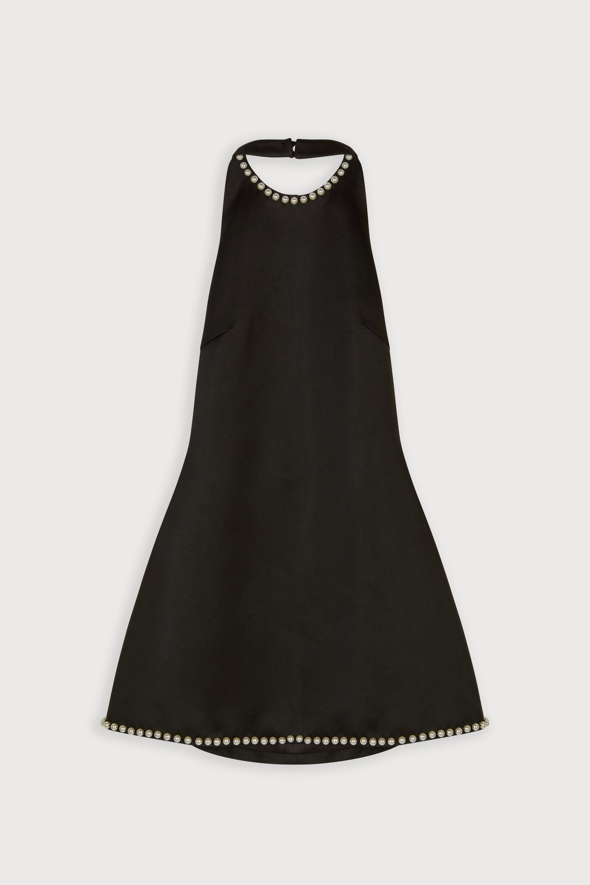 Halter Pearl Mini Dress
