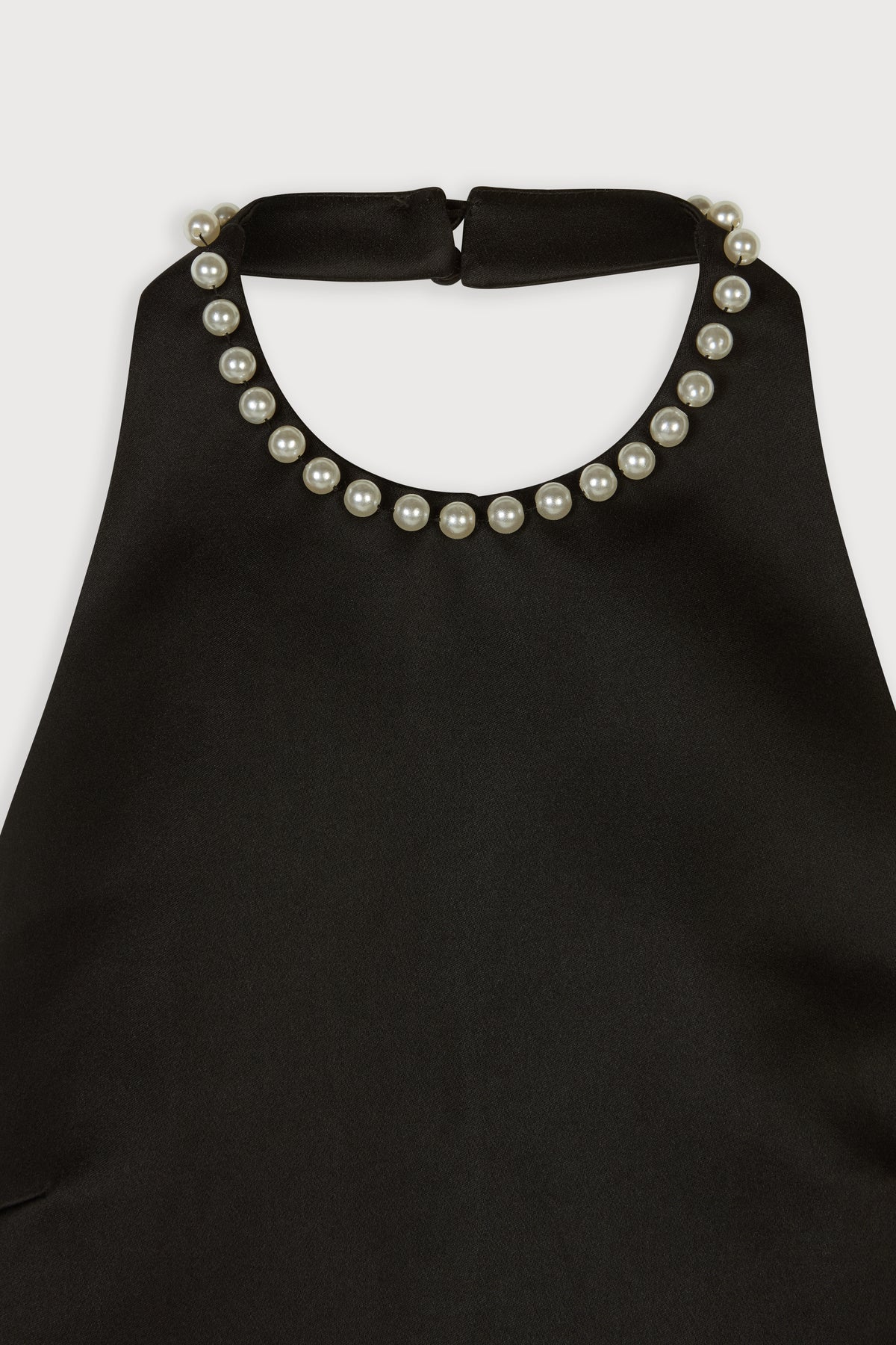 Halter Pearl Mini Dress