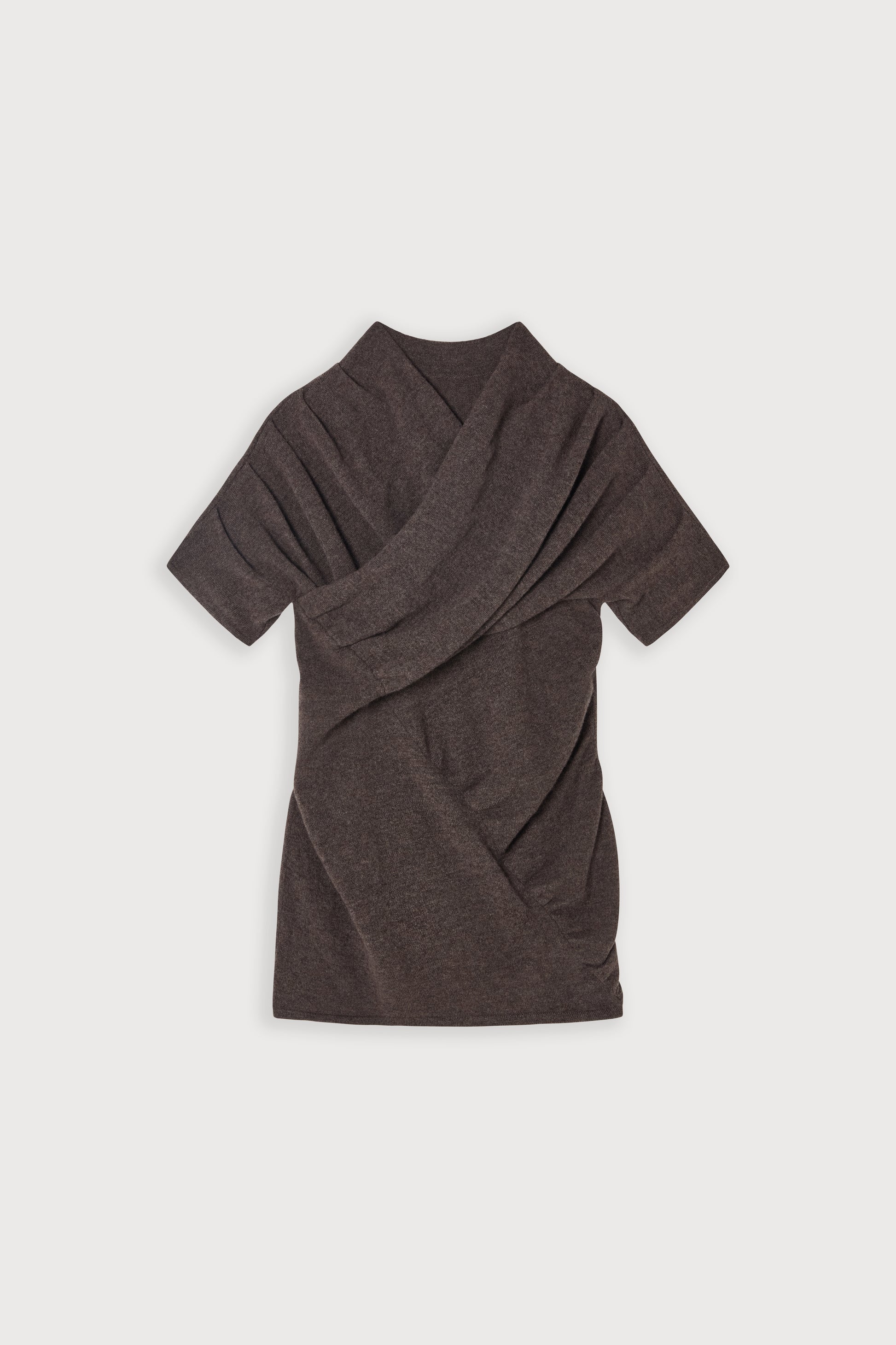 Knitted Gathered Detail Top