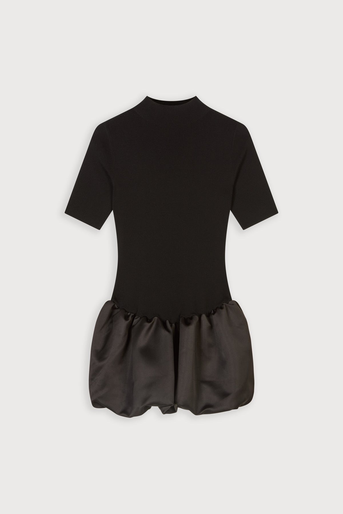 Knitted High Neck Mini Dress