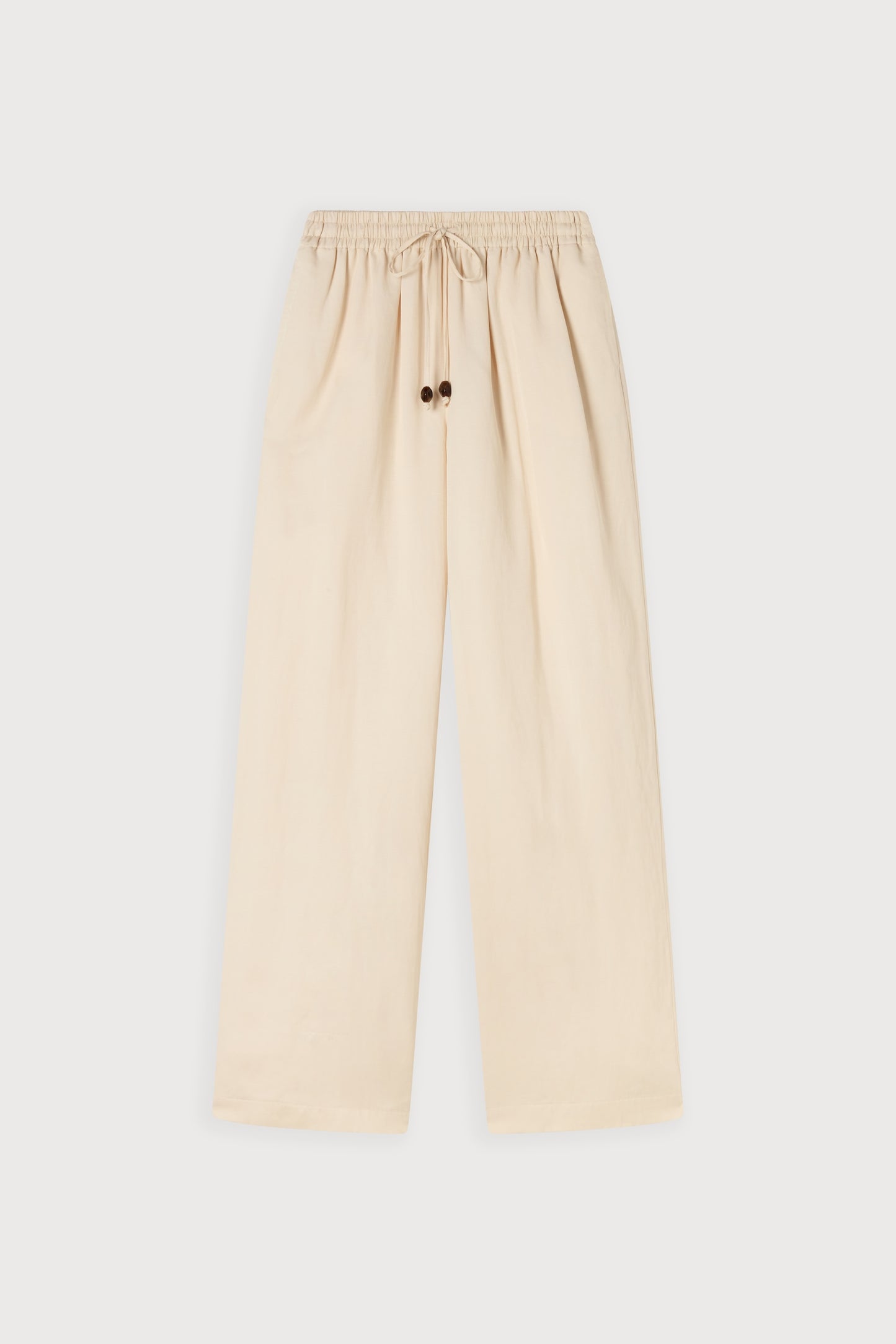 Linen Mix Tie Waist Trousers