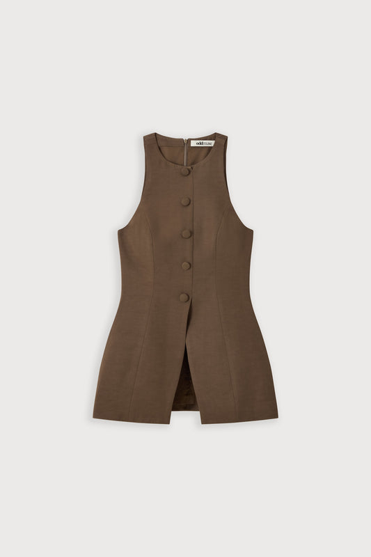 Linen Mix Waistcoat