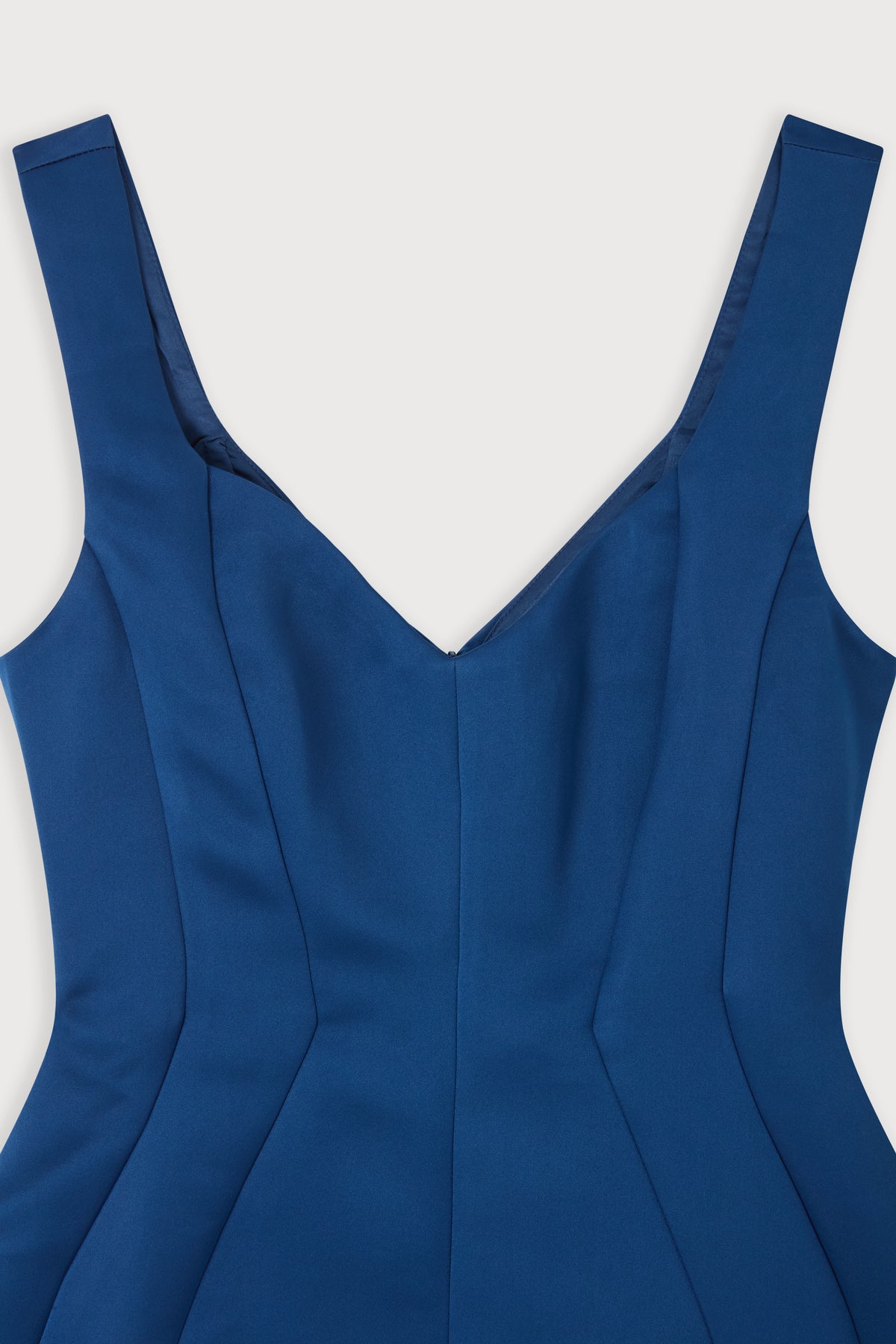 Satin Structured Mini Dress