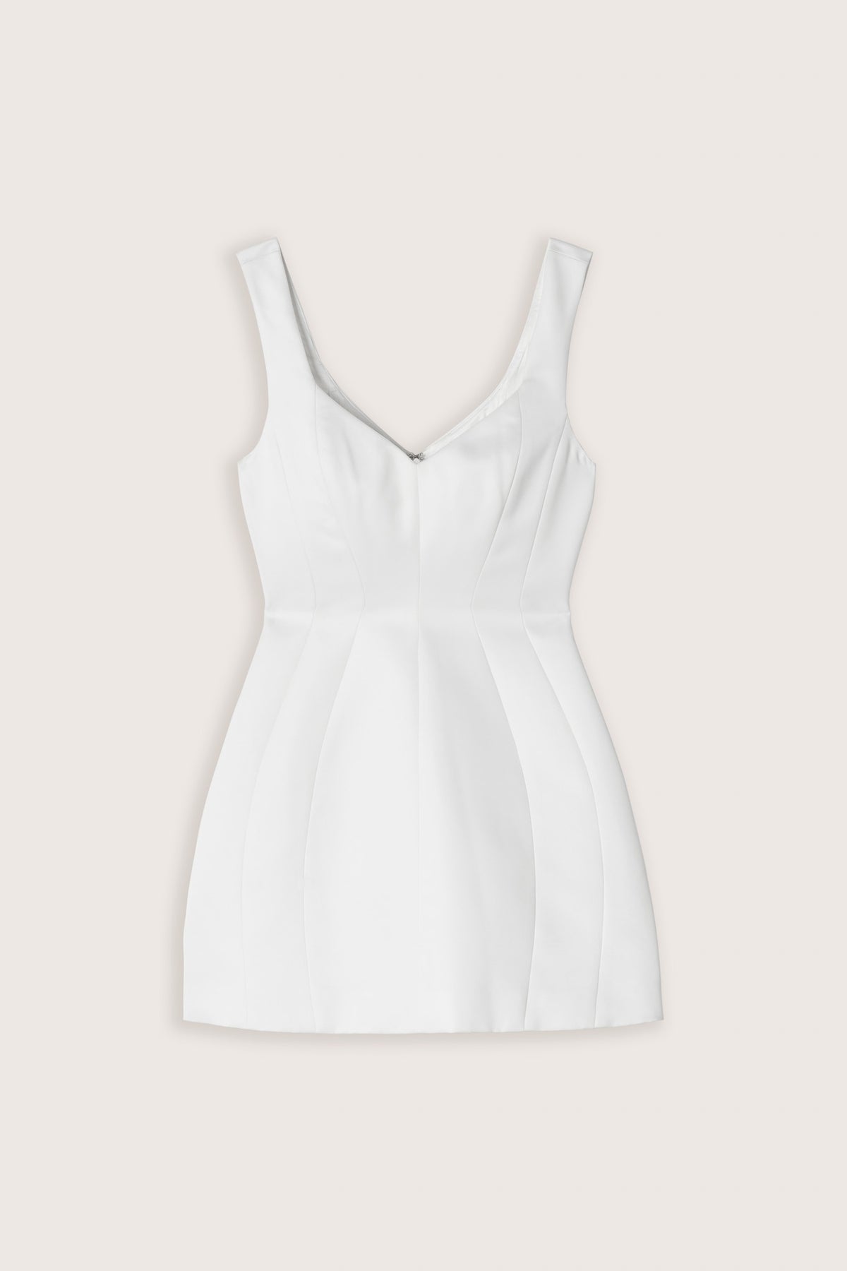 Satin Structured Mini Dress