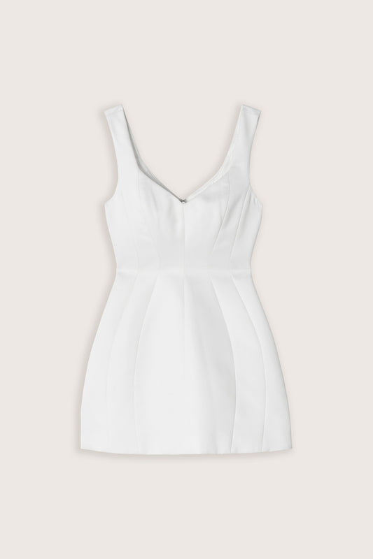 Satin Structured Mini Dress