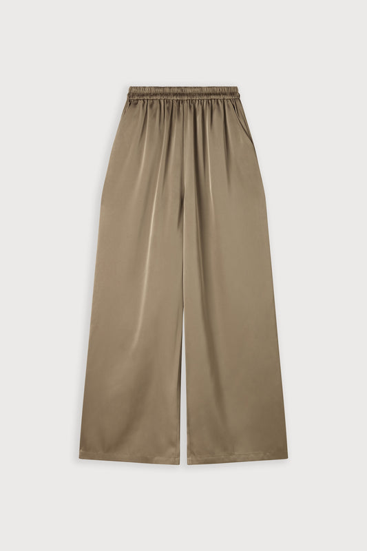 Satin Wide Leg Trousers