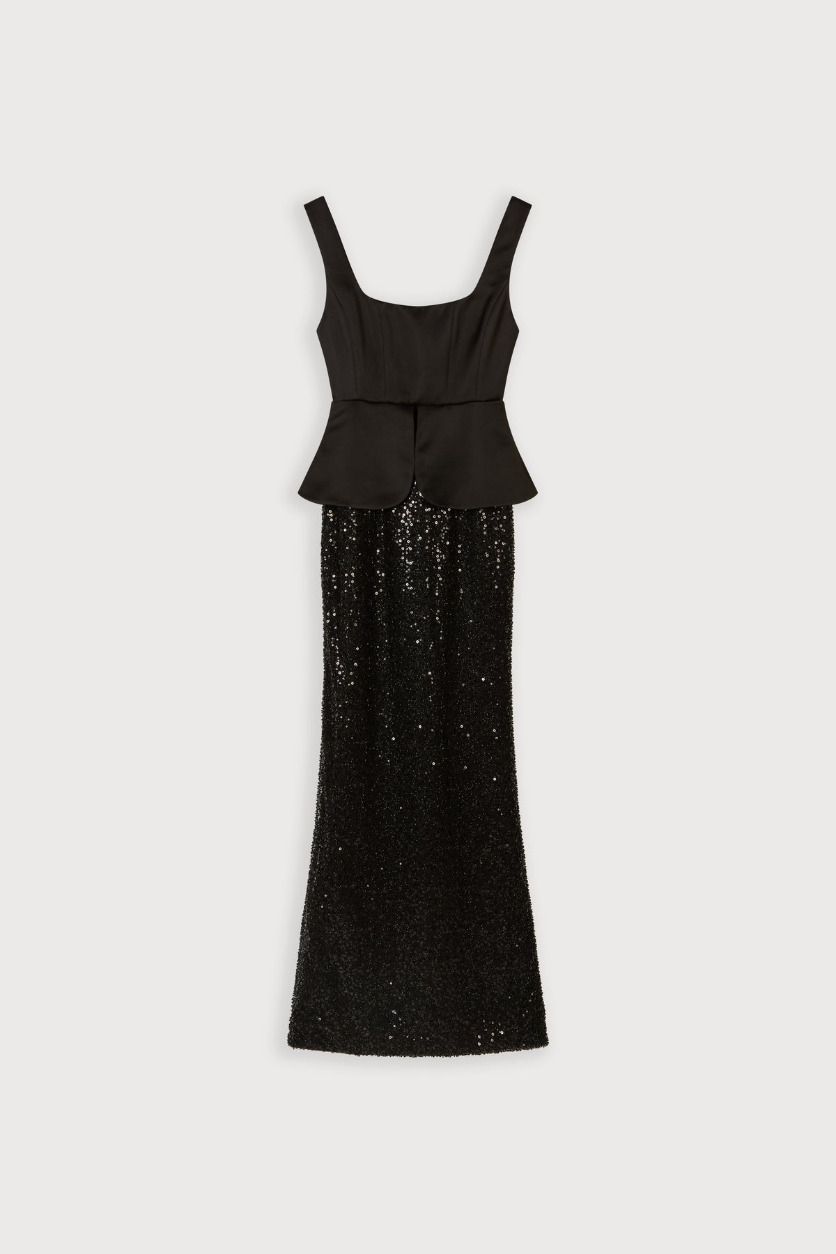 Sequin Peplum Gown