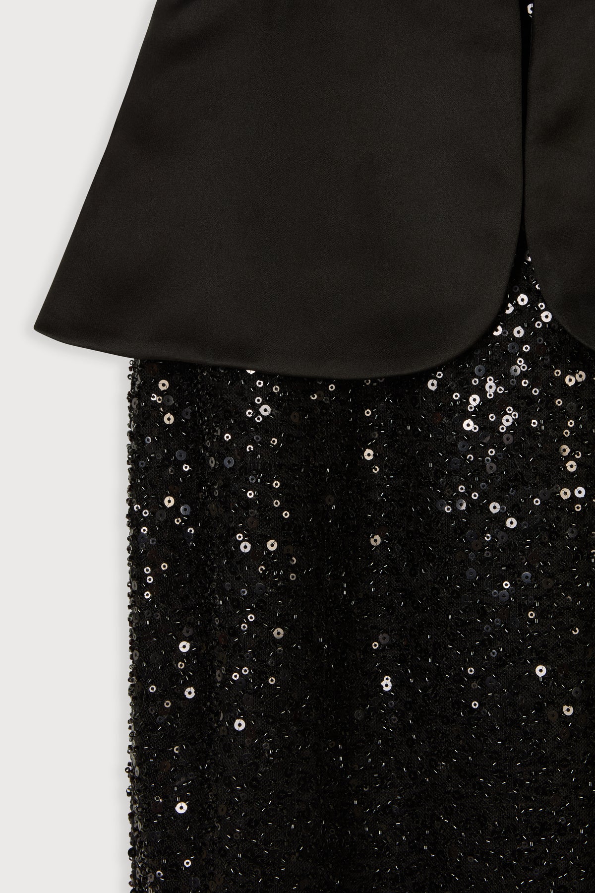 Sequin Peplum Gown