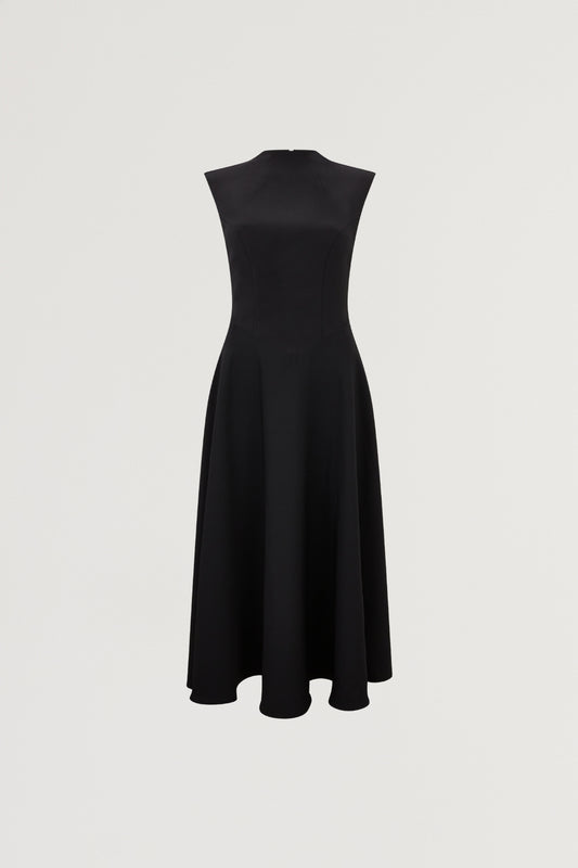 High Waist Midi Dress