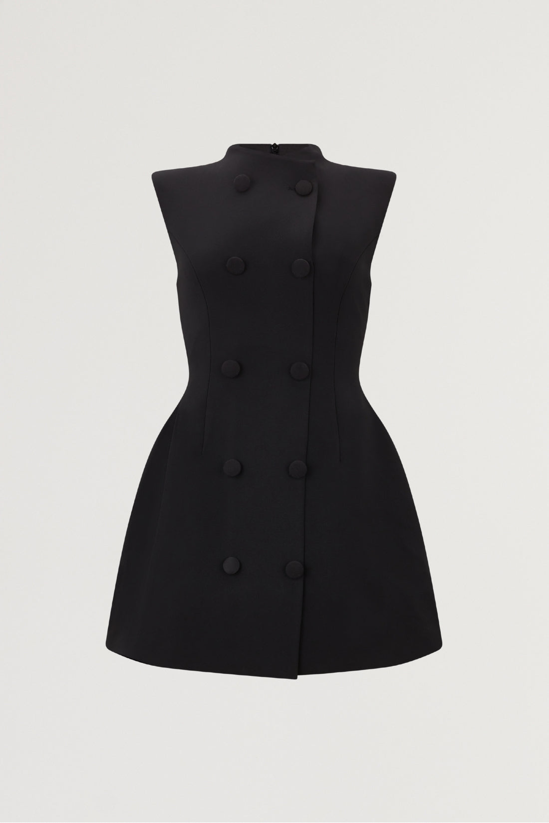 Sleeveless Button Mini Dress