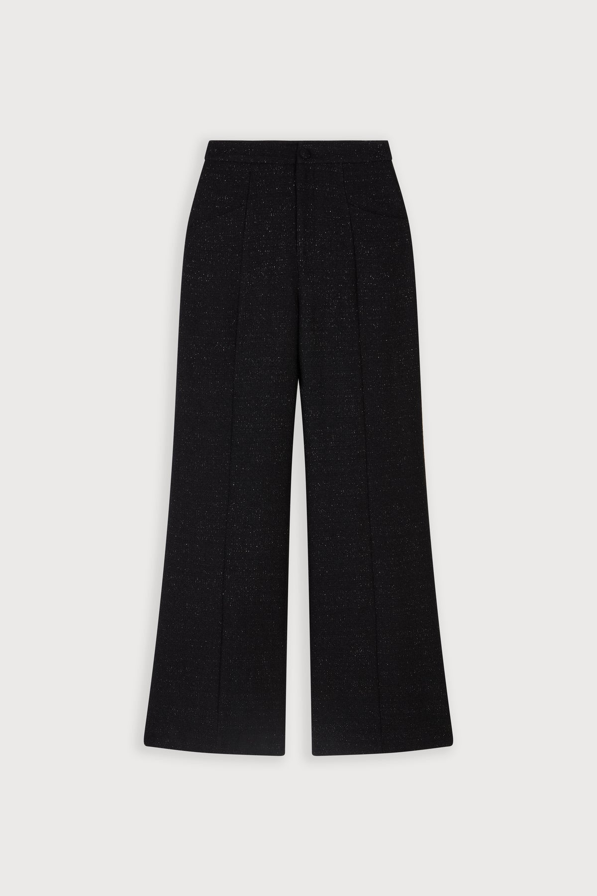 Tweed Slim Flare Trousers