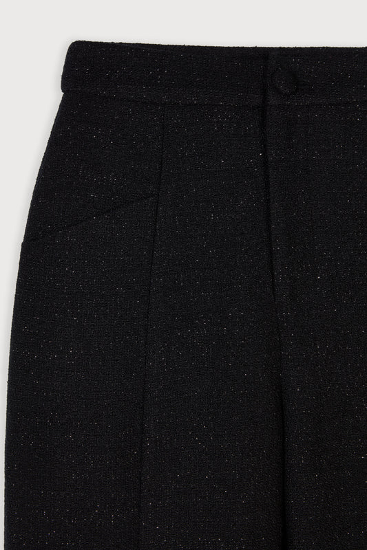 Tweed Slim Flare Trousers