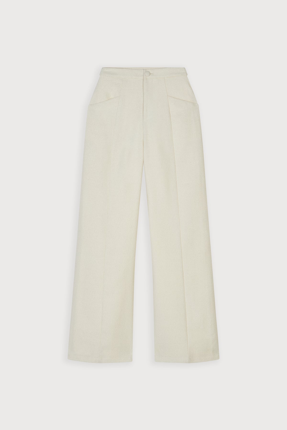 Tweed Slim Flare Trousers