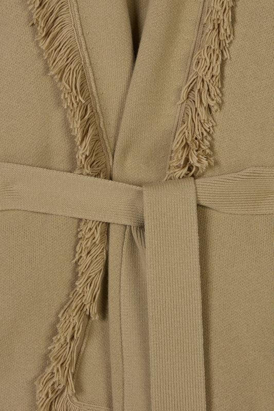 Wool Fringe Cardigan