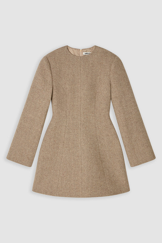 Wool Mix Mini Dress
