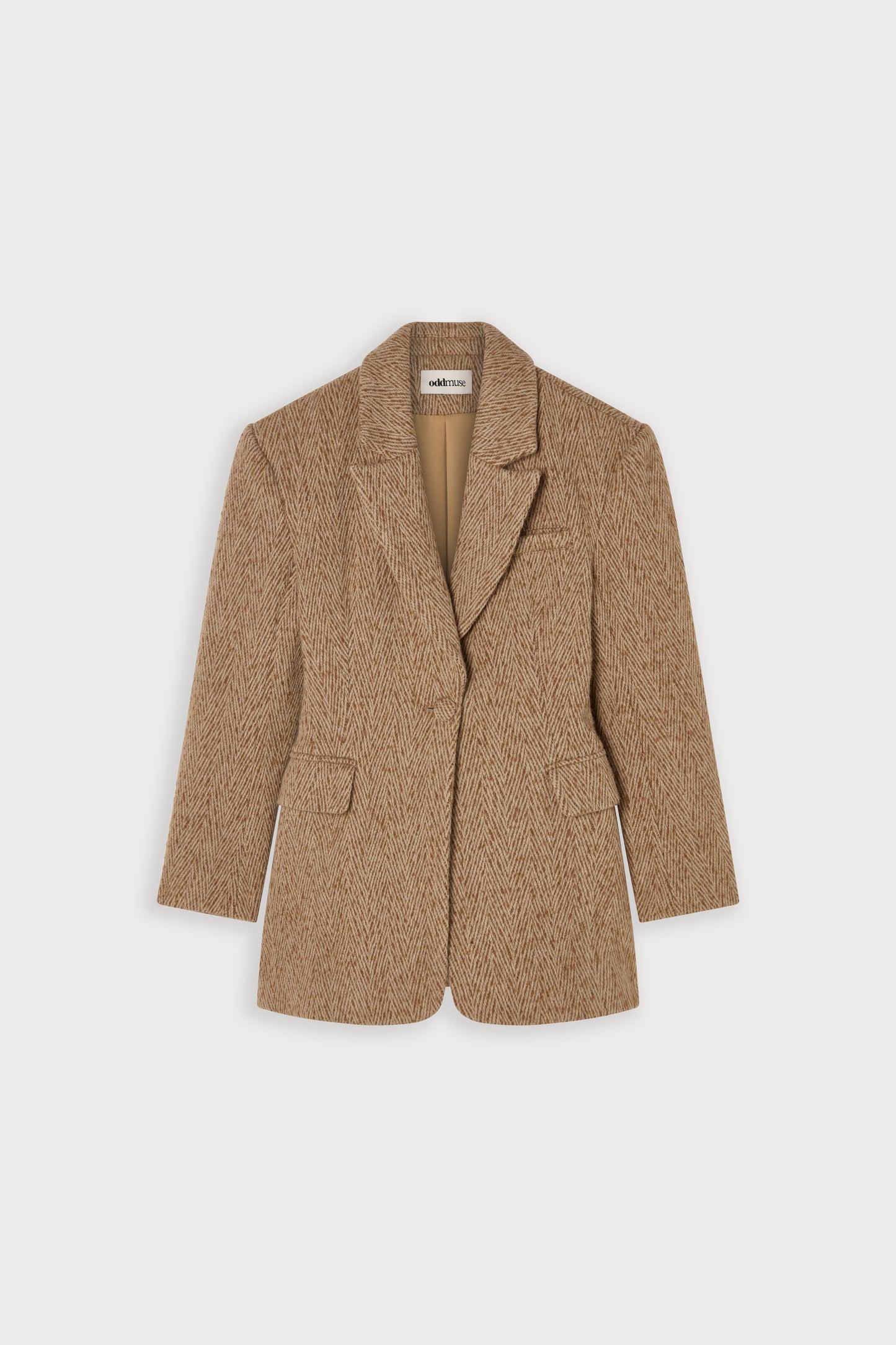 Wool Mix Tweed Blazer