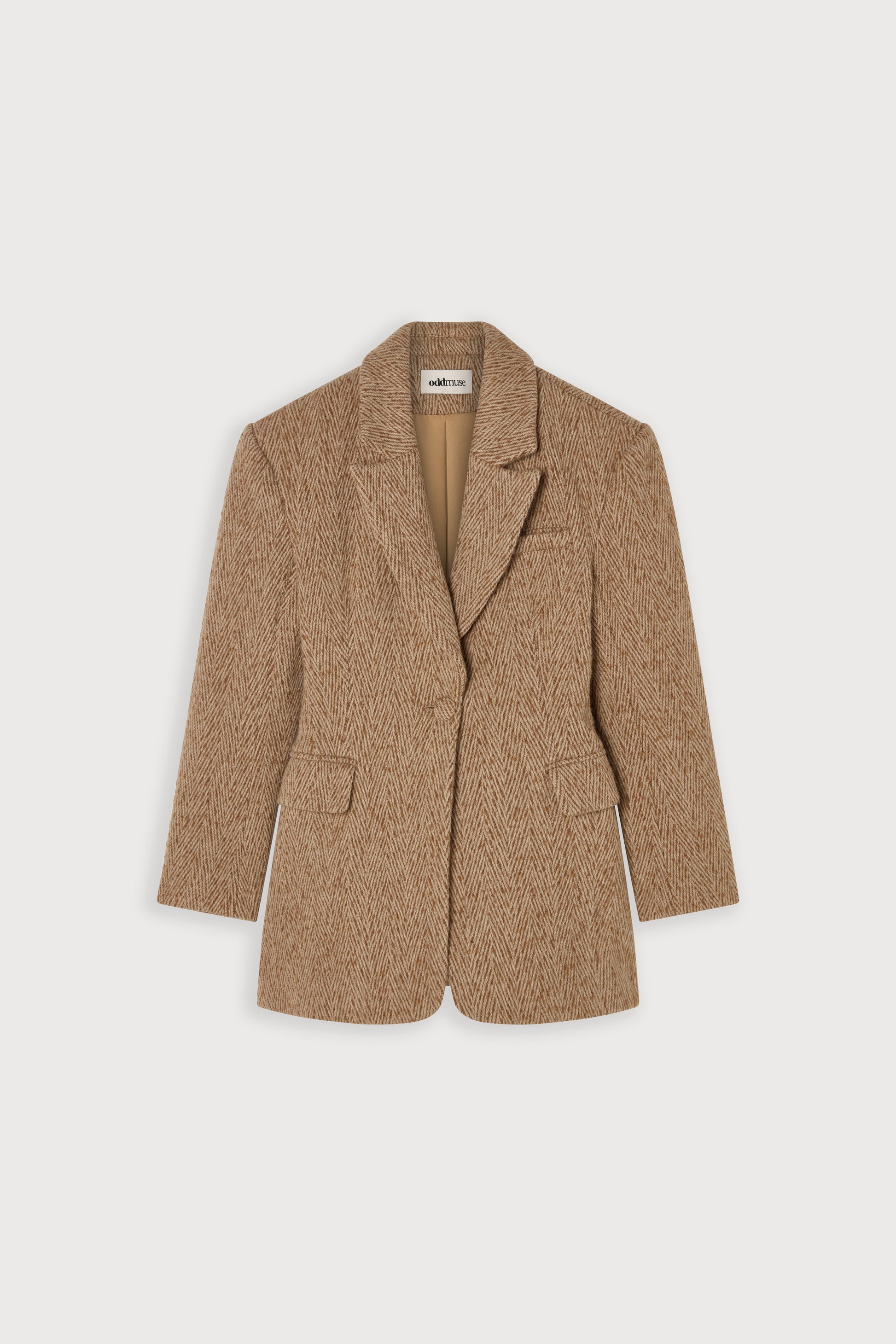 Wool Mix Tweed Blazer