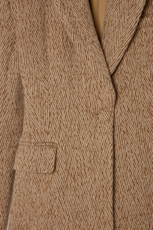 Wool Mix Tweed Blazer
