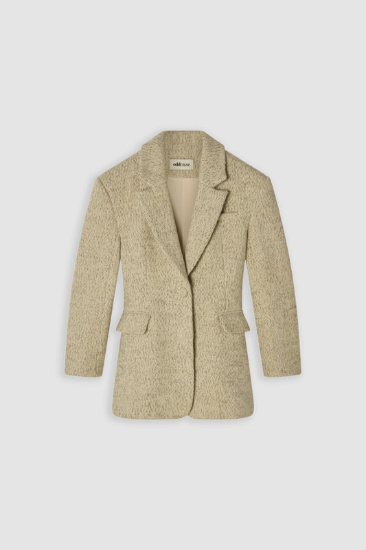 Wool Mix Tweed Blazer