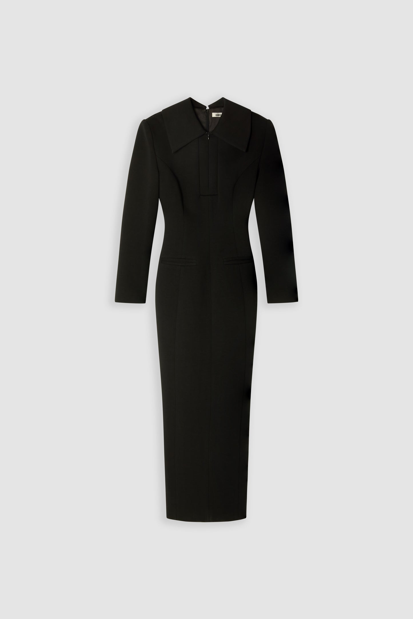 Zip Detail Midi Dress