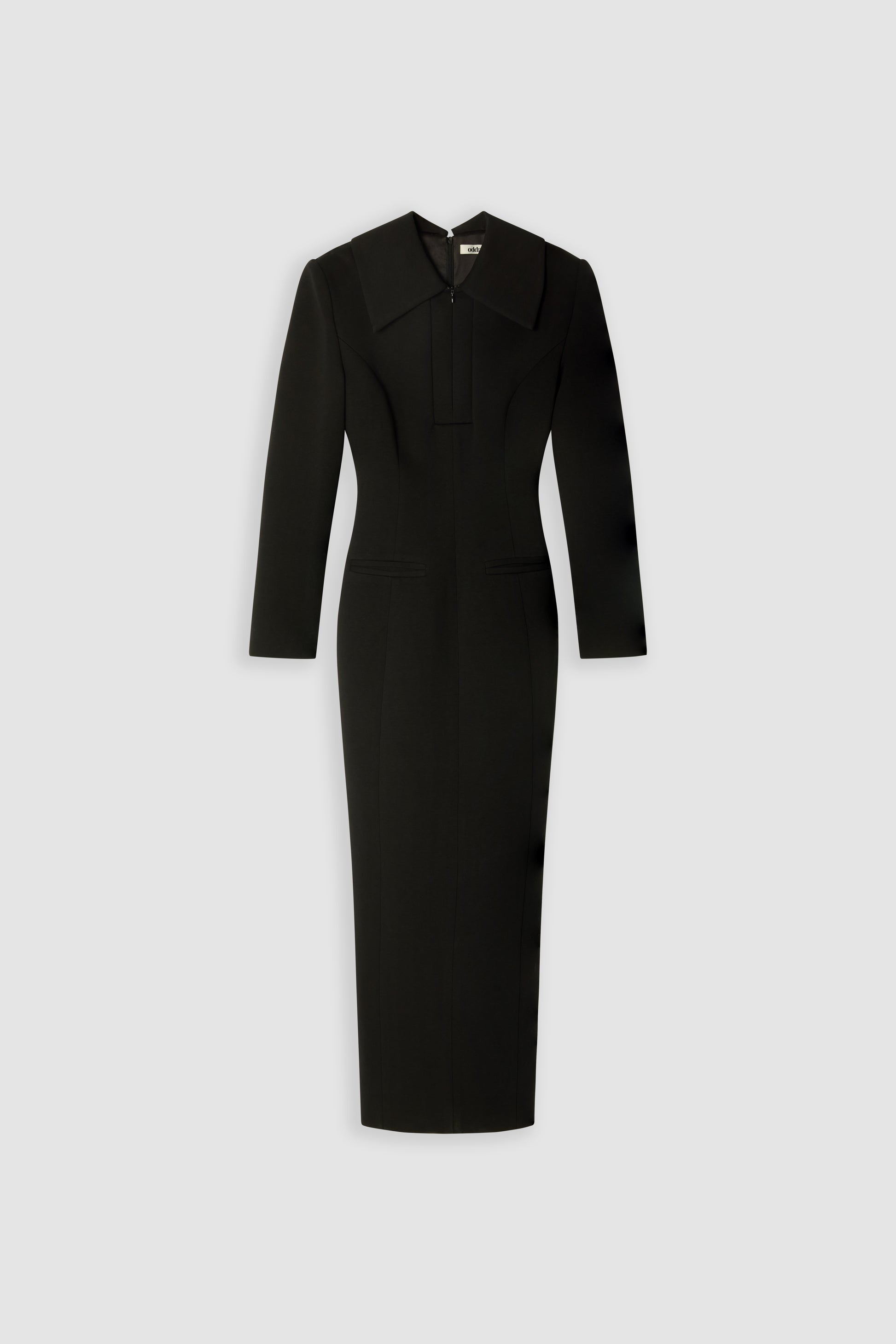 Zip Detail Midi Dress
