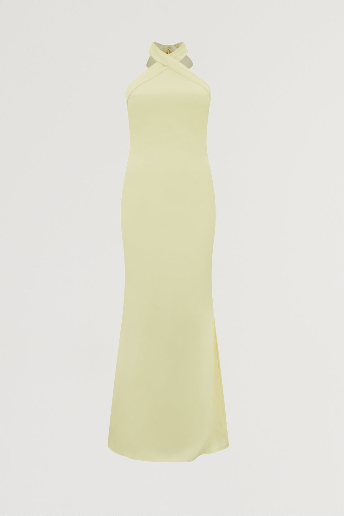 Cross Halter Neck Maxi Dress