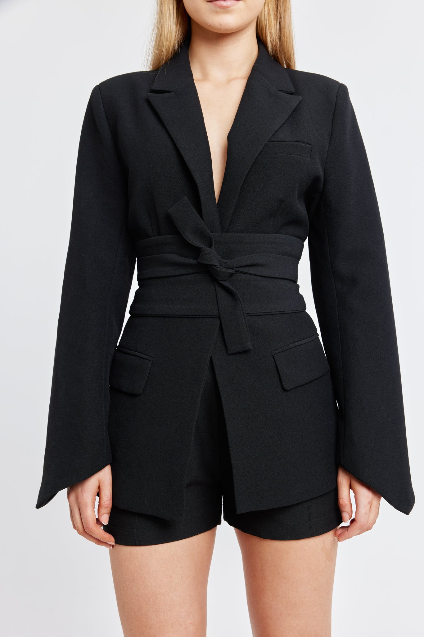 The Ultimate Muse Blazer With Additional Belts | Black