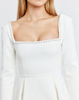 The Ultimate Muse Pearl Dress | White