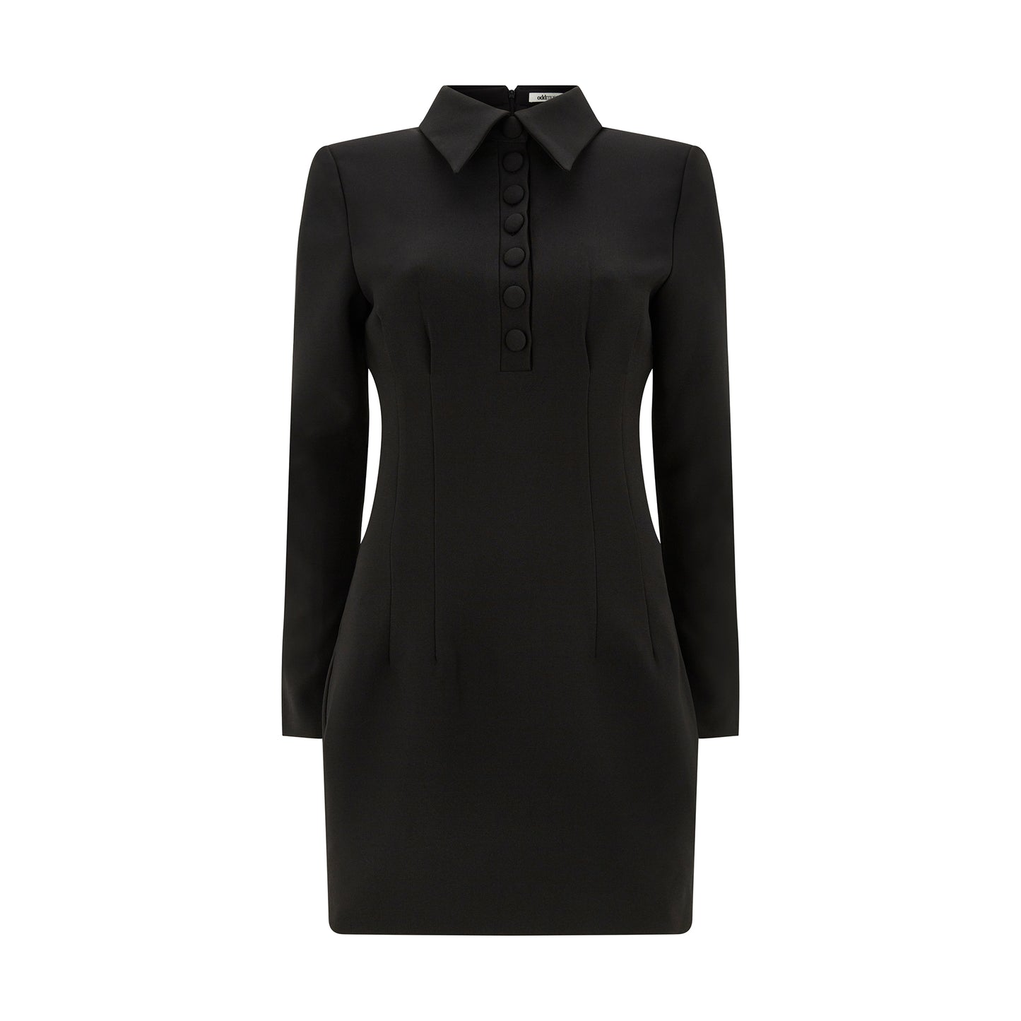 Collared Long Sleeve Mini Dress