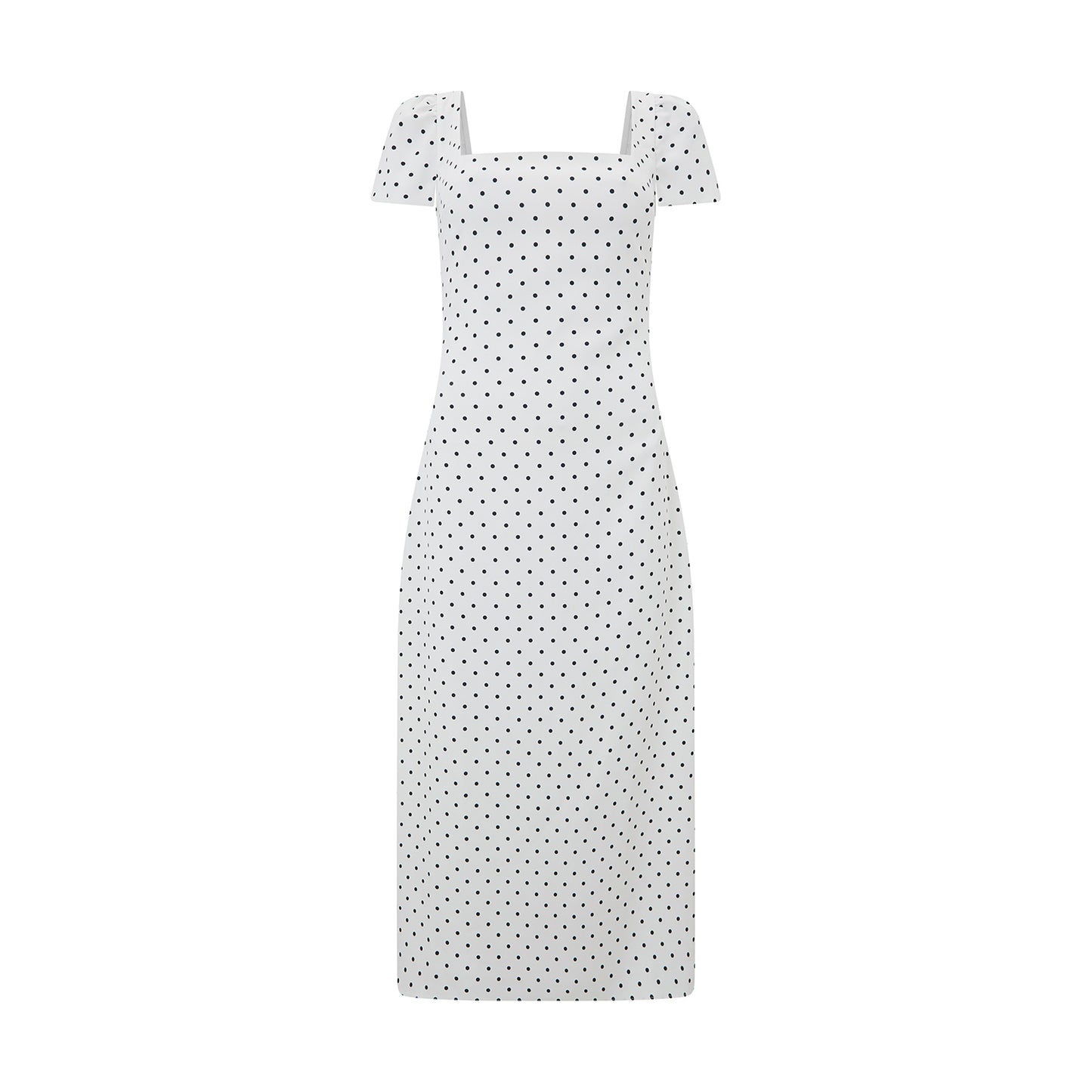 Square Neck Slip Midi Dress