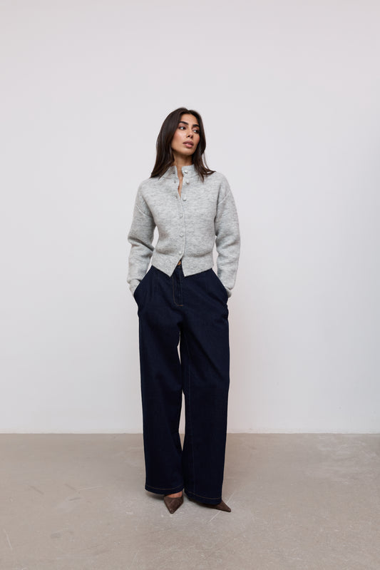 Mohair Button Cardigan