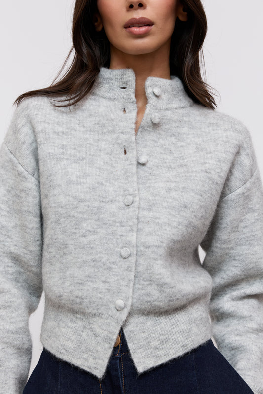 Mohair Button Cardigan