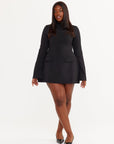 The Ultimate Muse Split Sleeve Mini Dress | Black