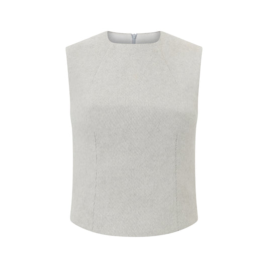 Tweed Sleeveless Top