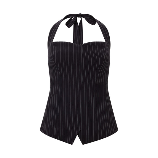 Pin Stripe Halter Top