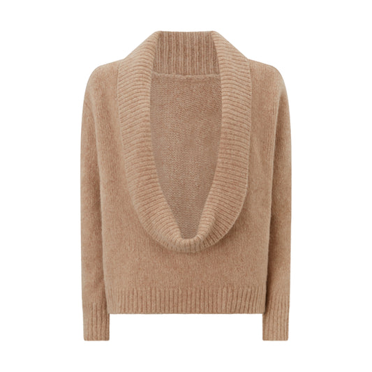 Wool Low Back Knitted Jumper